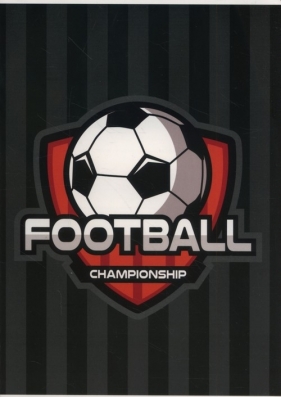 Zeszyt A5 w trzy linie kolorowe 16 kartek Football 5 sztuk