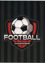 Zeszyt A5 w trzy linie kolorowe 16 kartek Football 5 sztuk