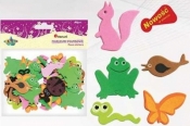 Dodatek dekoracyjny Craft-fun kształty piankowe samoprzylepne zwierzeta (EB631)