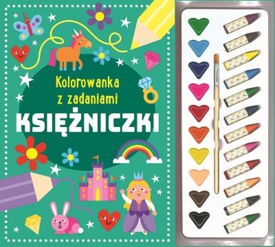 Kolorowanka z zadaniami. Księżniczki